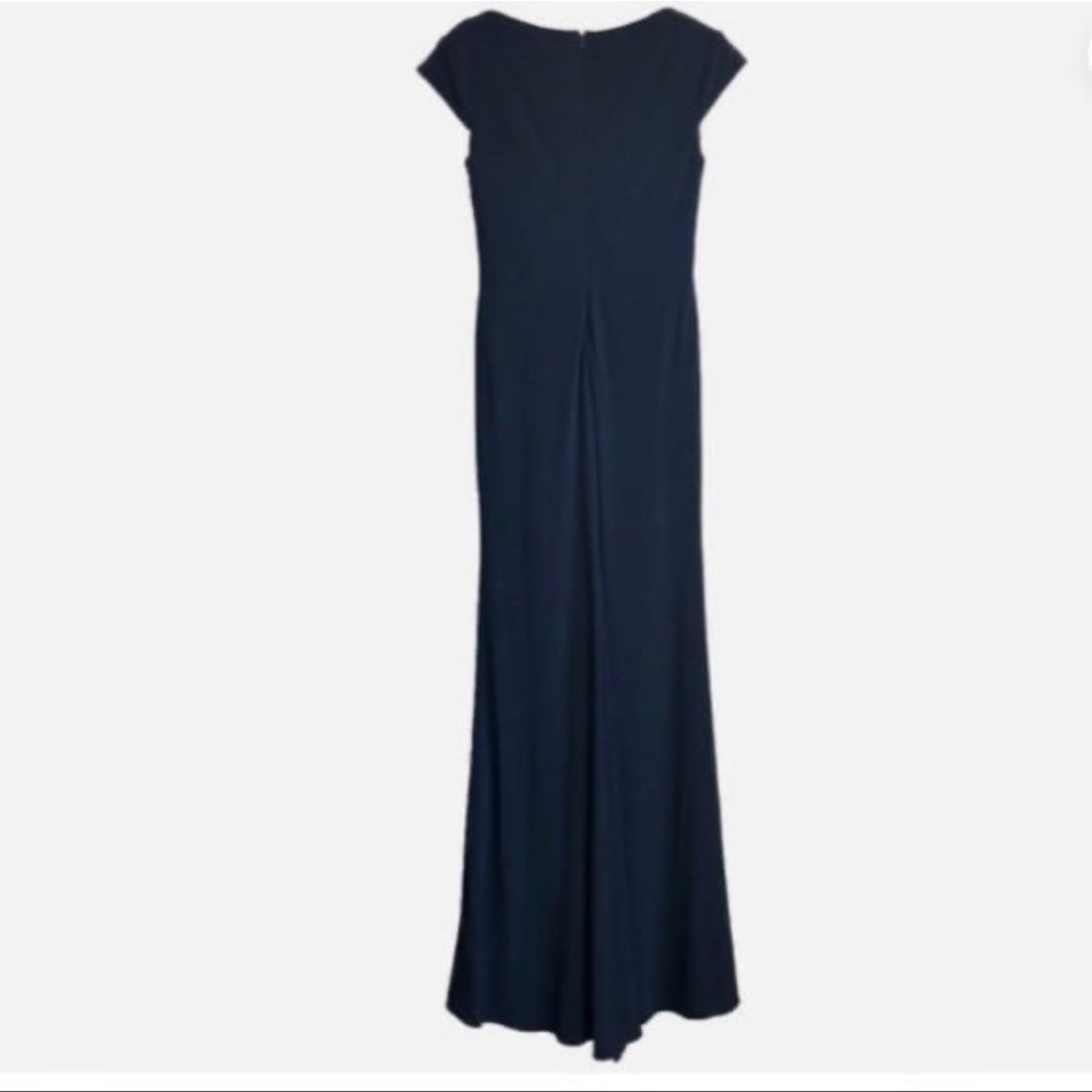 IEENA For Macduggal Front Slit Cap Sleeve Evening Gown Size: 2 - Picture 3 of 7